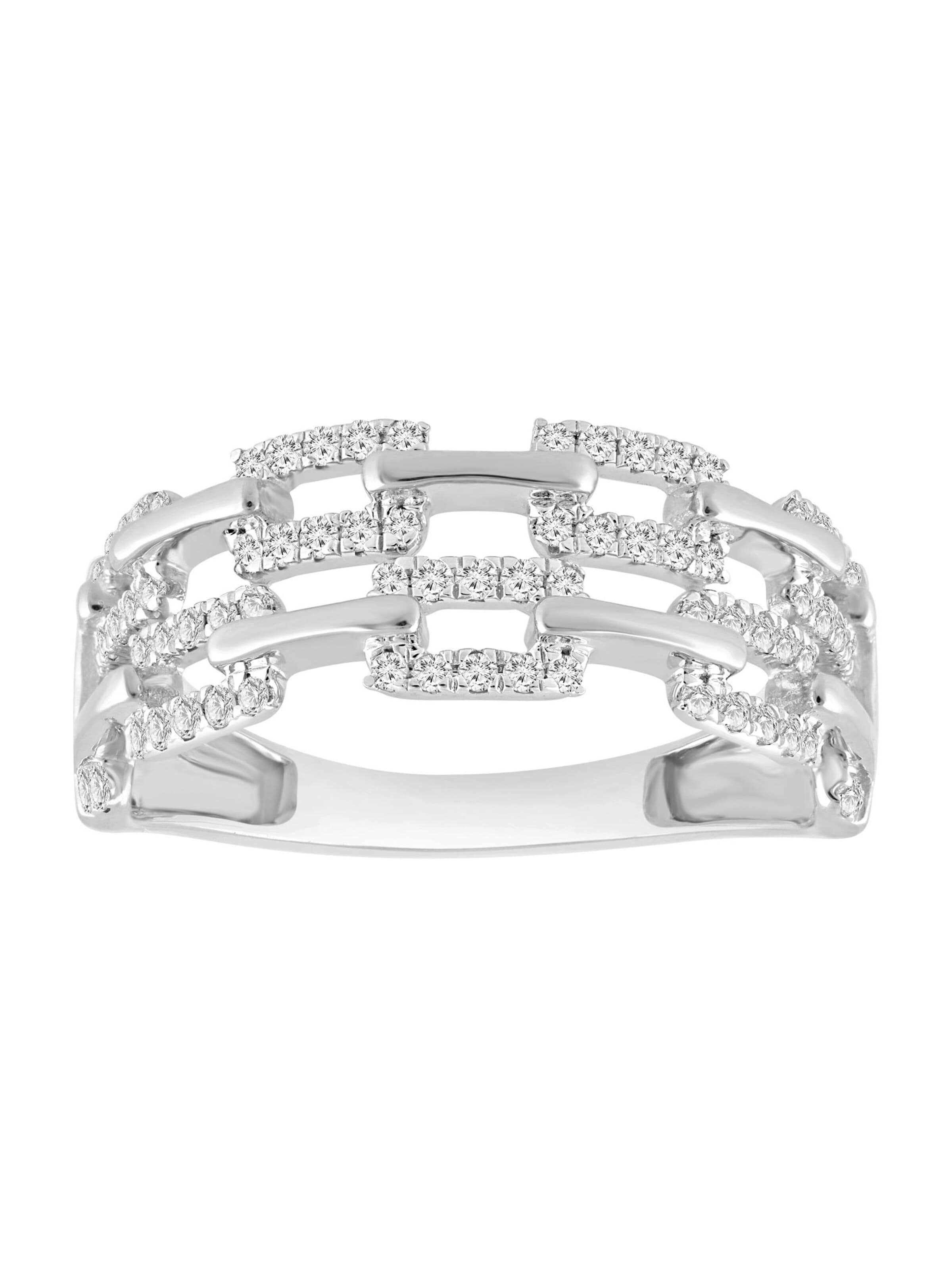 Diamant Exquis Ring in Silver: front