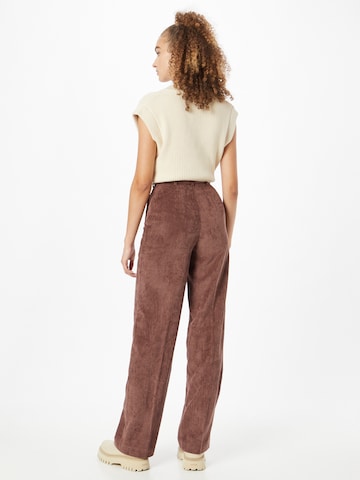 Wide Leg Pantalon Sisley en marron