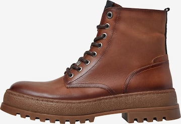 Boots stringati ' LINCOLN TOP ' di Pepe Jeans in marrone: frontale