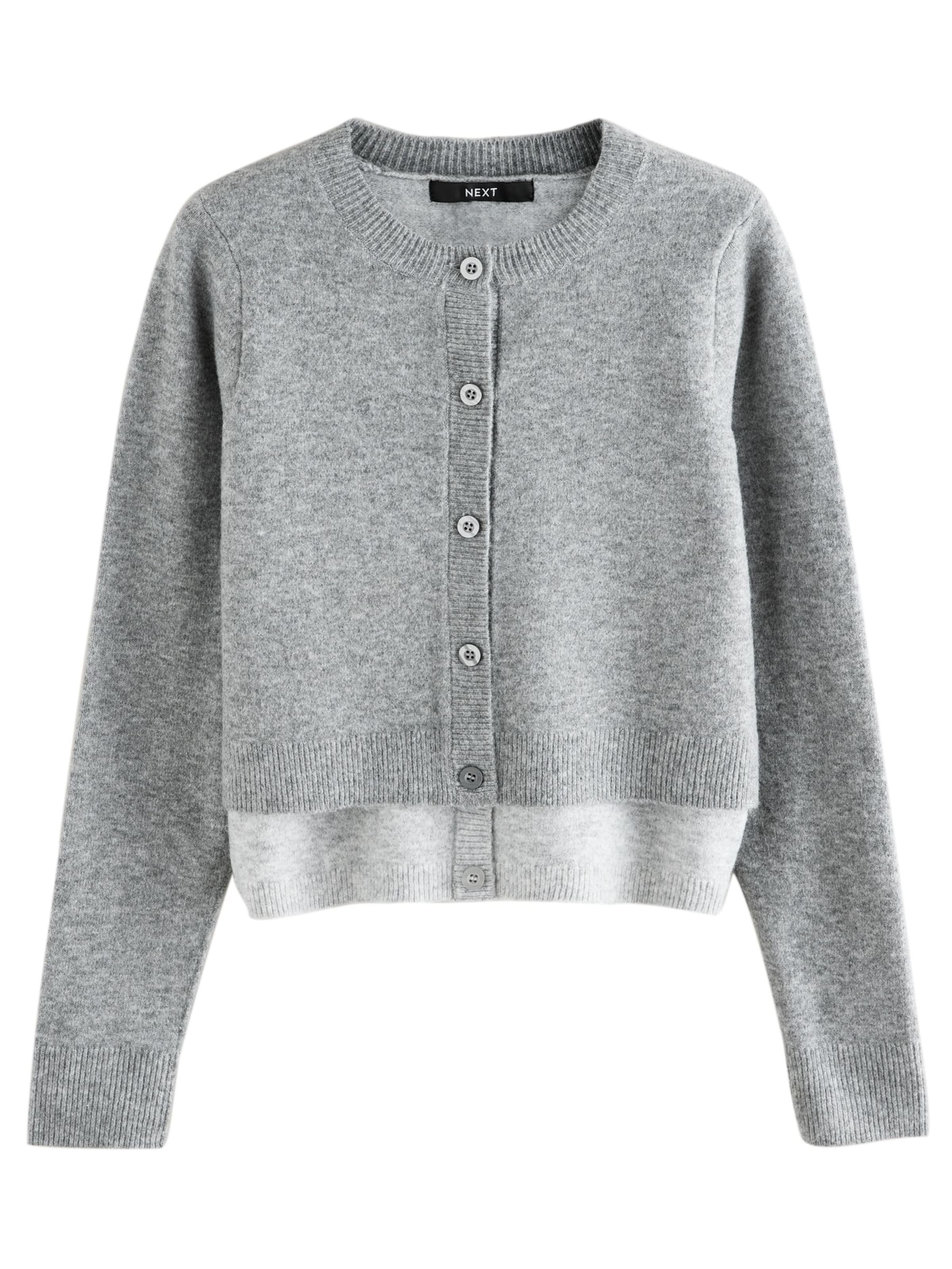 Next Kardigán - szürke: elől