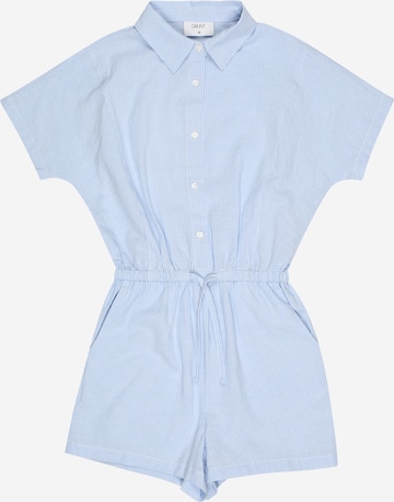GRUNT Dungarees in Blue: front