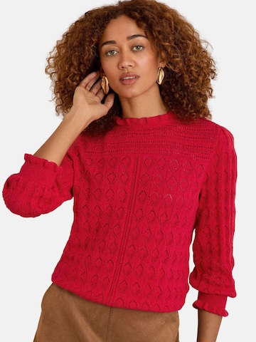 love & roses Pullover in Rot: Vorderseite