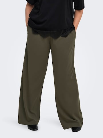 Wide Leg Pantalon à pince 'CARSTILLA' ONLY Carmakoma en vert : devant