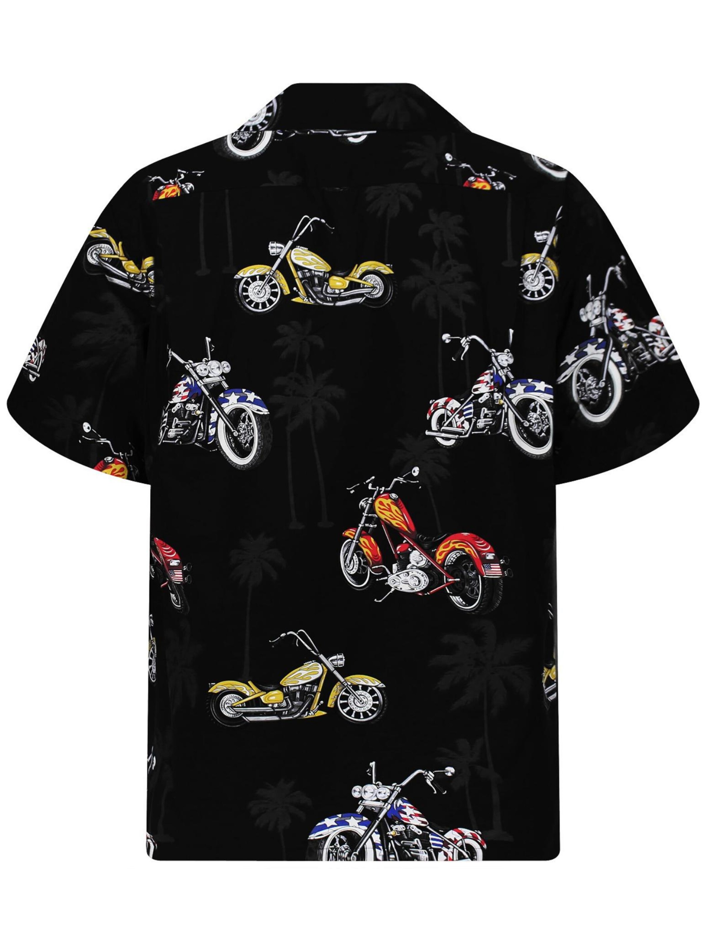 Pacific Legend Regular Fit Hemd 'Bikes'‌‌‌‌‌ in Schwarz