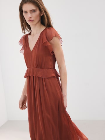 MANGO Jurk 'Sofia' in Oranje