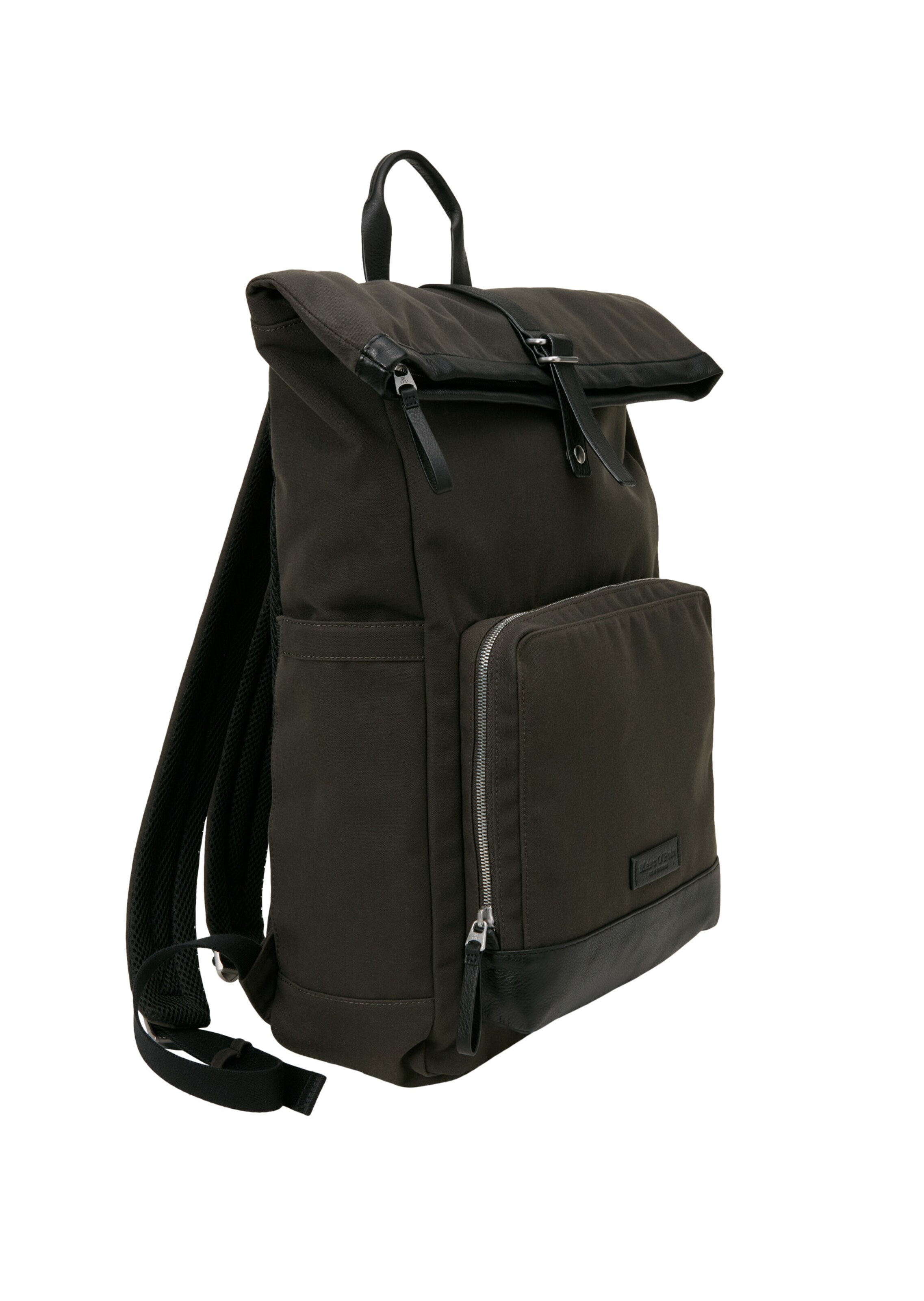 Sac à dos Marc O'Polo en marron : sur le côté