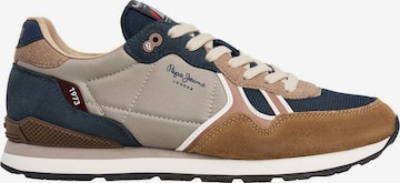 Baskets basses 'Brit Boost' Pepe Jeans en marron : devant