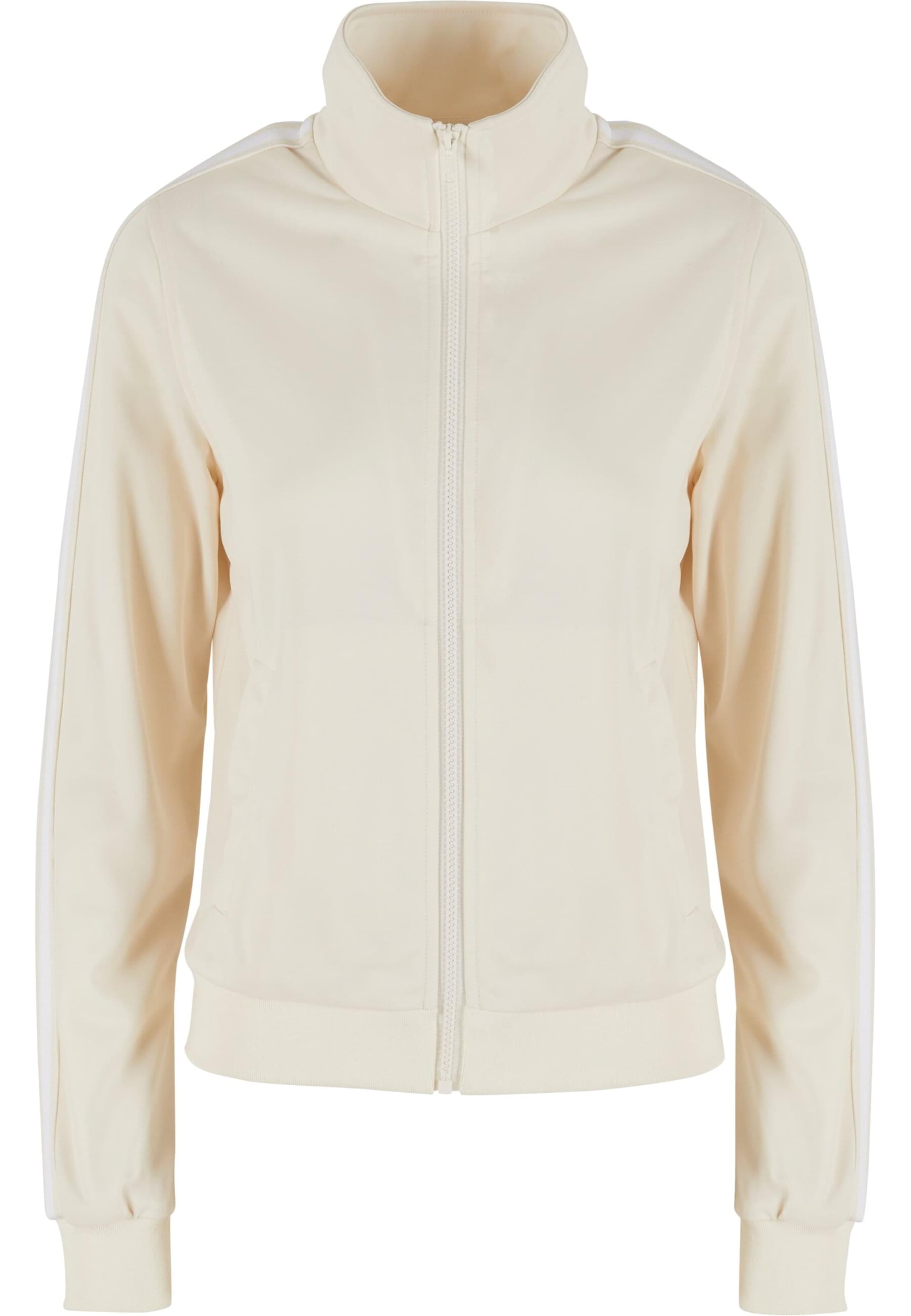 Veste mi-saison 'Retro Track' Urban Classics en blanc : devant