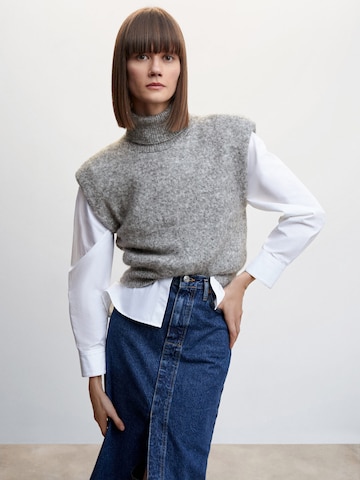 MANGO Sweater 'Amanda' in Grey: front