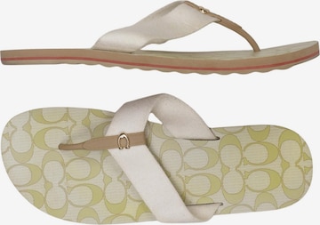 COACH Sandalen 40,5 in Beige: Vorderseite