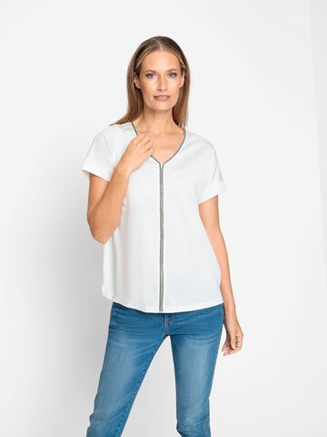 T-shirt heine en blanc : devant