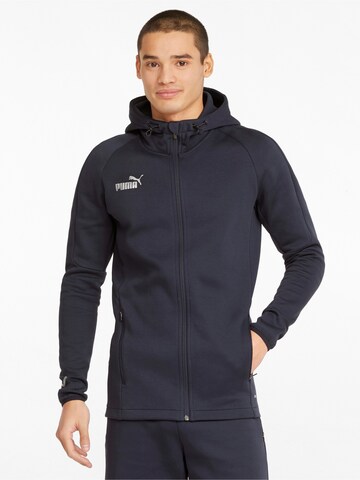 PUMA Sportsweatvest in Blauw: voorkant