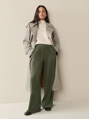 Next Široke hlačnice Hlače | zelena barva