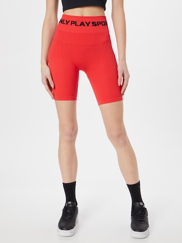 ONLY PLAY Skinny Workout Pants 'ANA' in Red: front