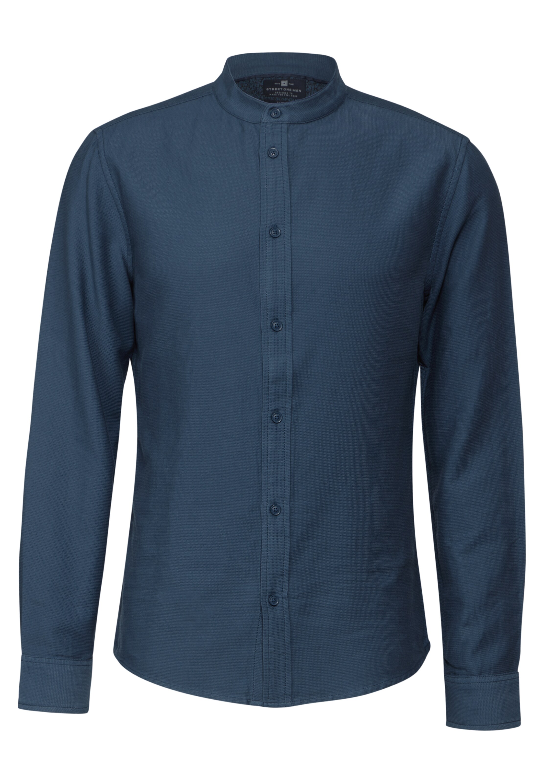 Street One MEN Regular fit Button Up Shirt in Blue: front