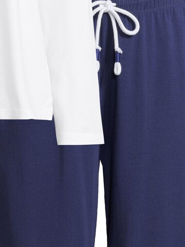 Mey Pyjama 'Solid Love' in Blauw