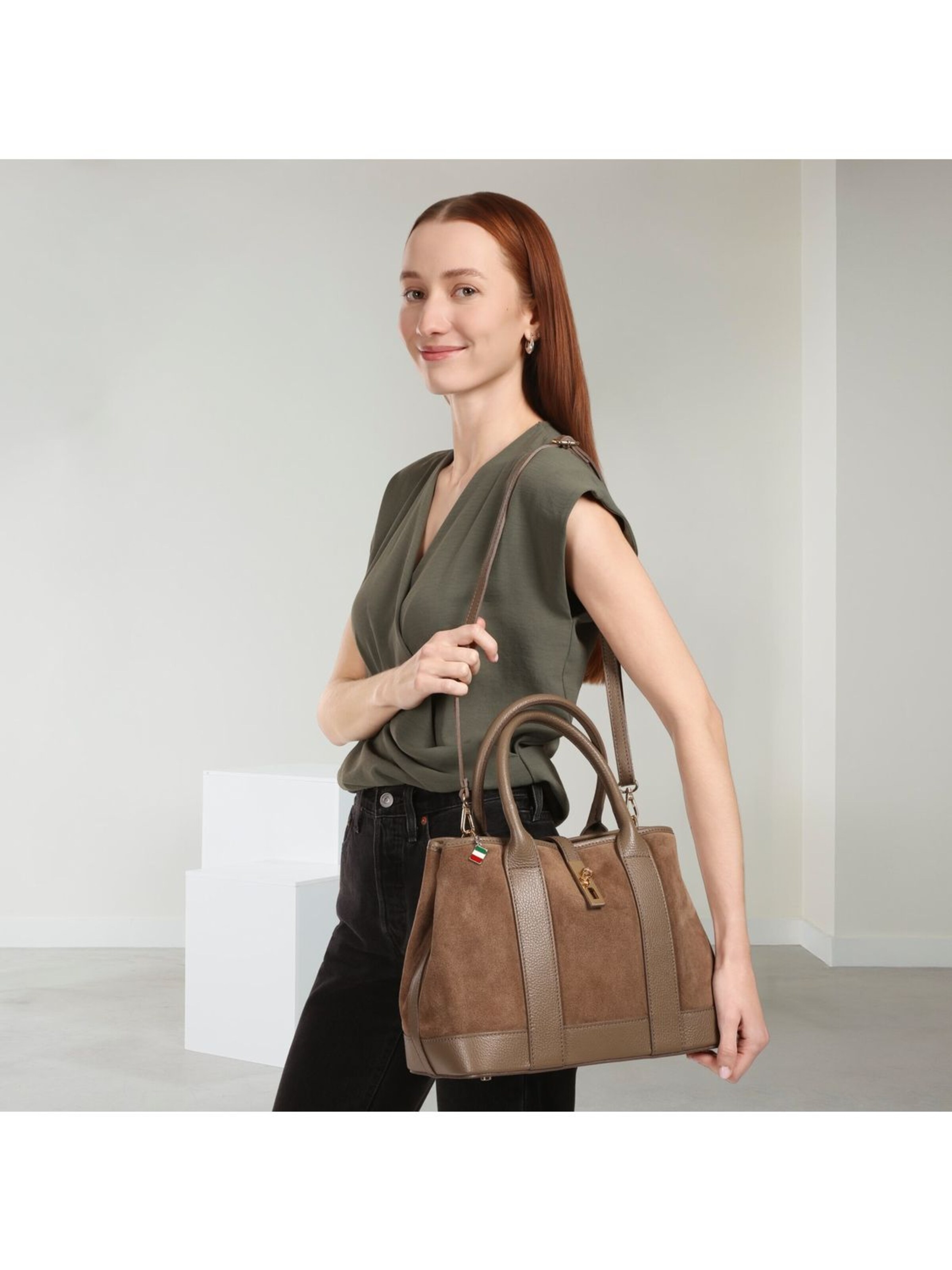 Sac bandoulière Florence en gris