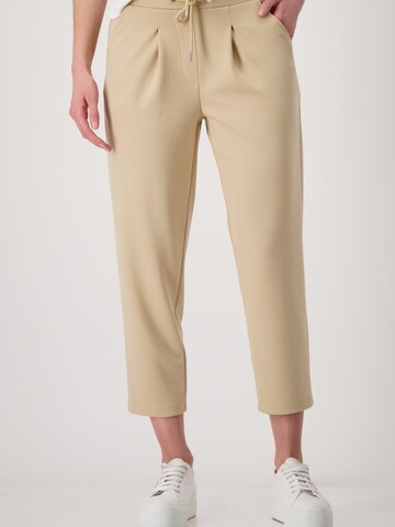 monari - regular Pantalón plisado en beige: frente