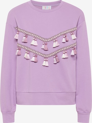 Felpa di IZIA in lilla: frontale