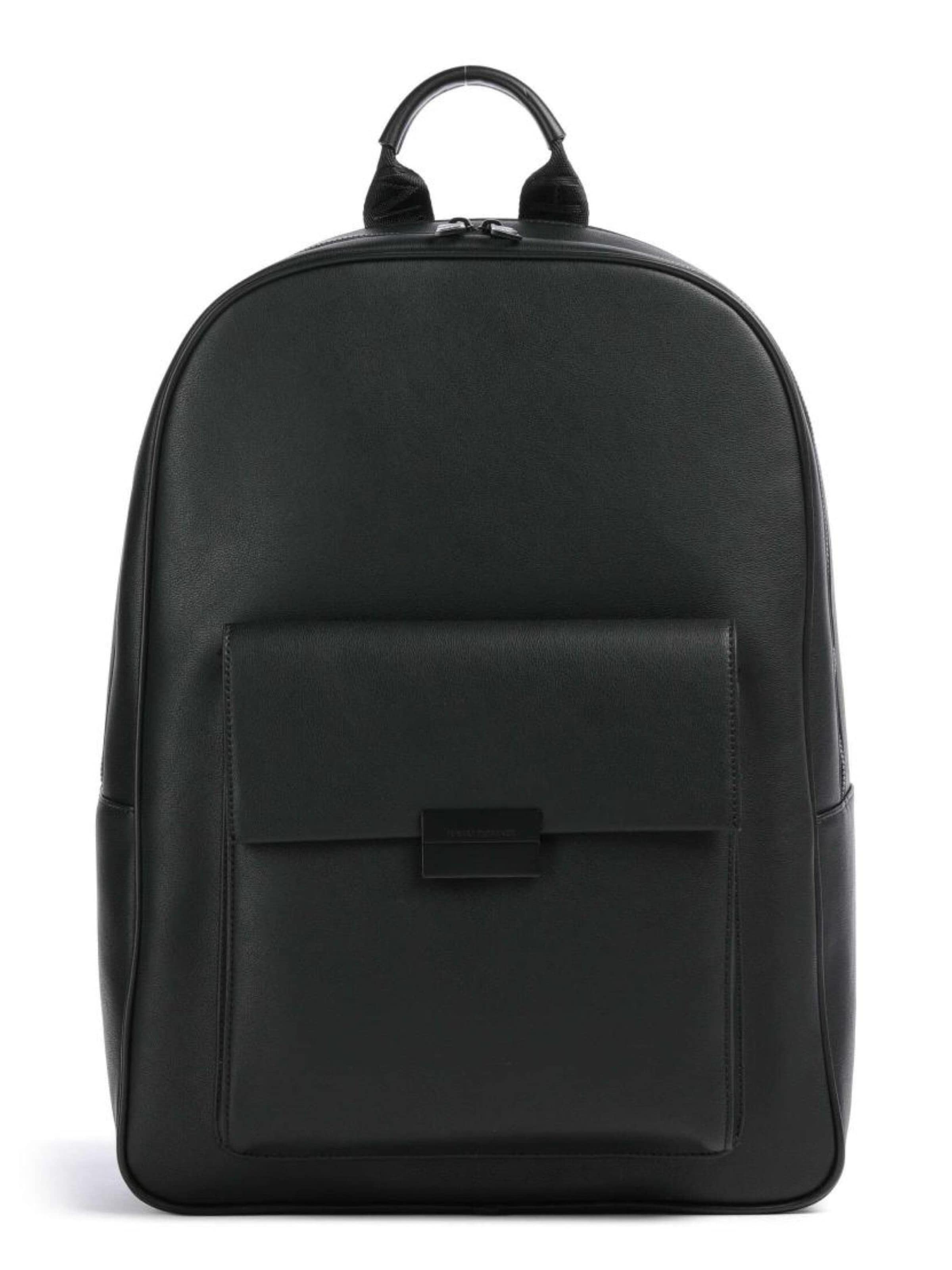ARMANI EXCHANGE Backpack in Black: front
