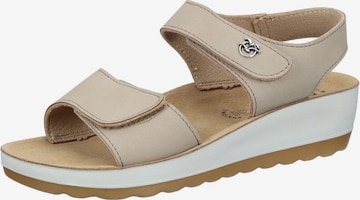 FLY FLOT Sandals in Beige: front