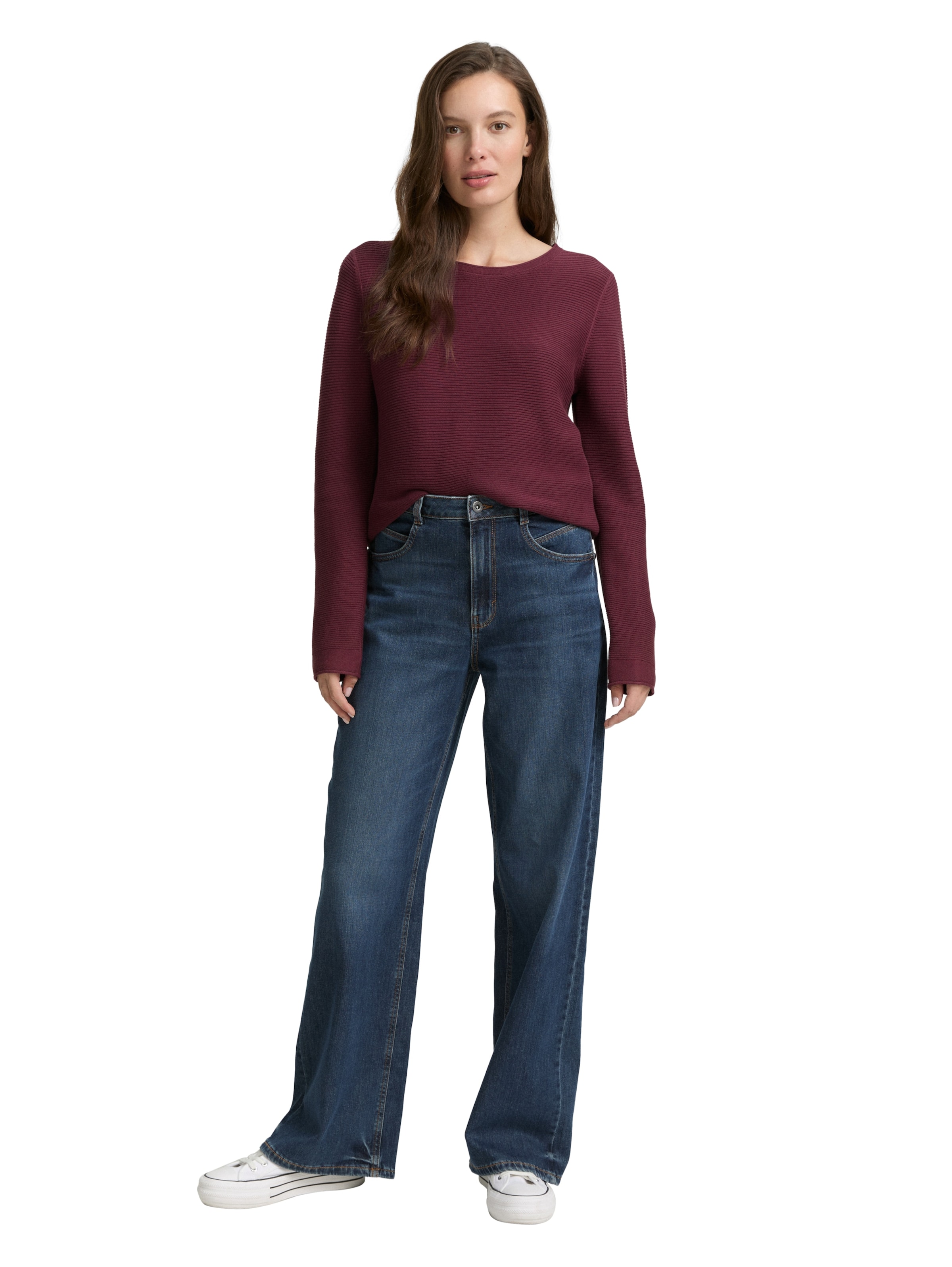 TOM TAILOR Pullover in Rot