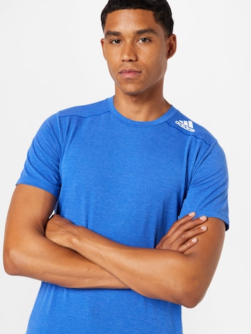 mėlyna ADIDAS SPORTSWEAR Sportiniai marškinėliai 'Designed for Training'