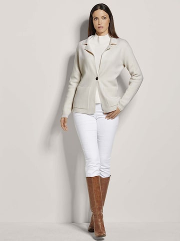 MADELEINE Gebreid vest in Wit