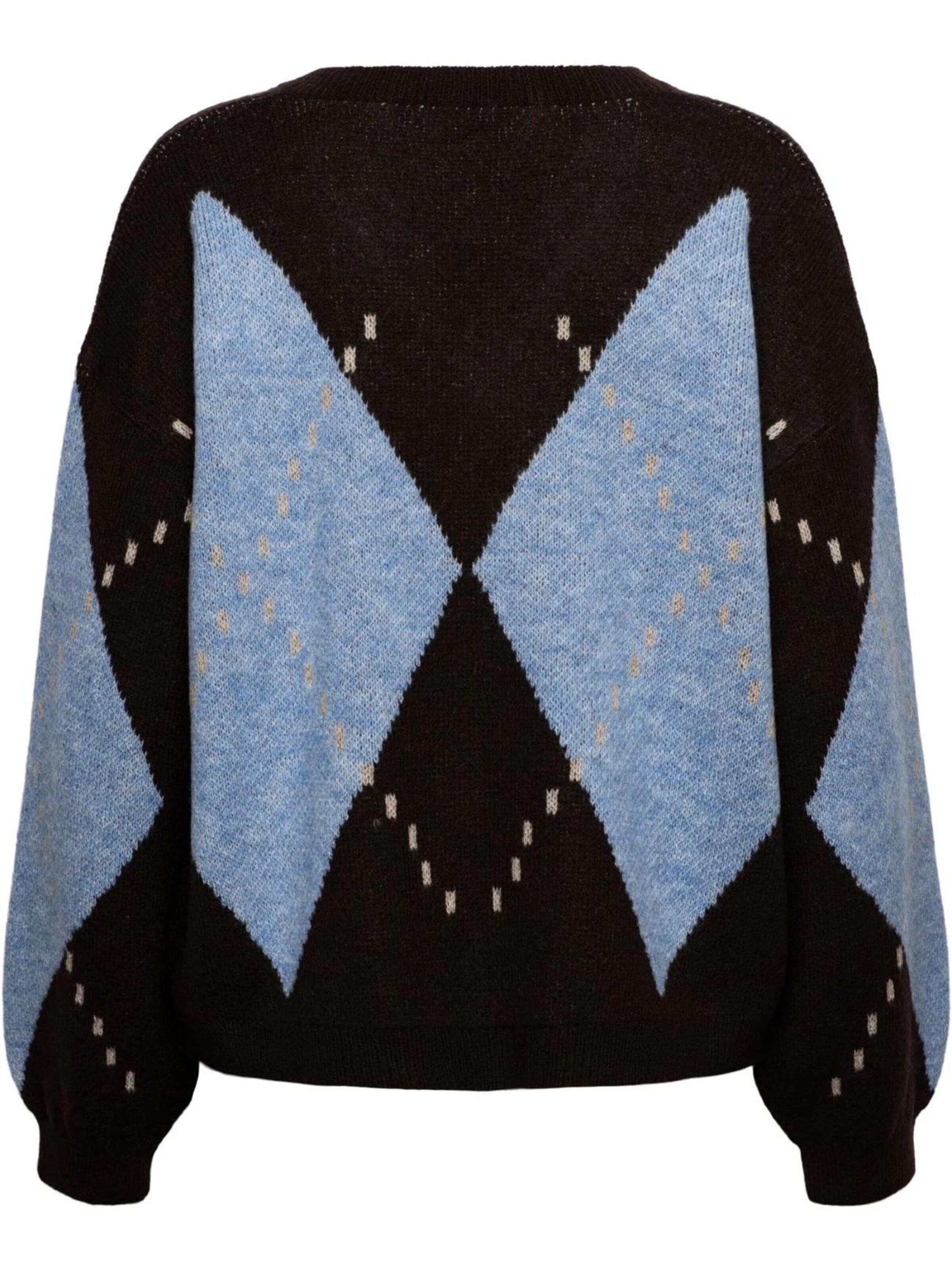 &co woman Knitted top '&Co woman Berber blauw' in Blue