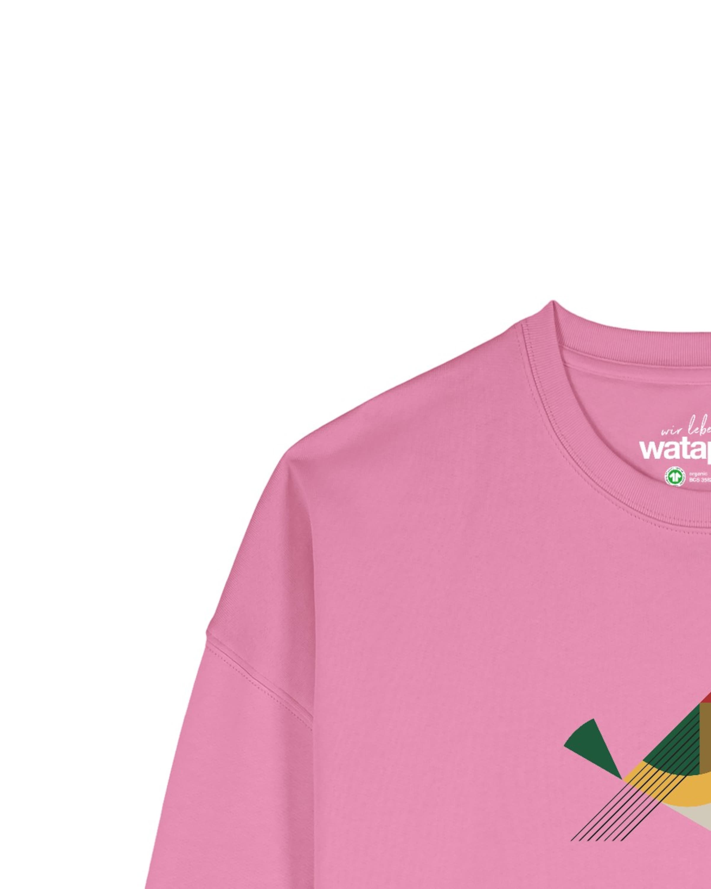 Watapparel Sweatshirt 'Vogel ' in Roze