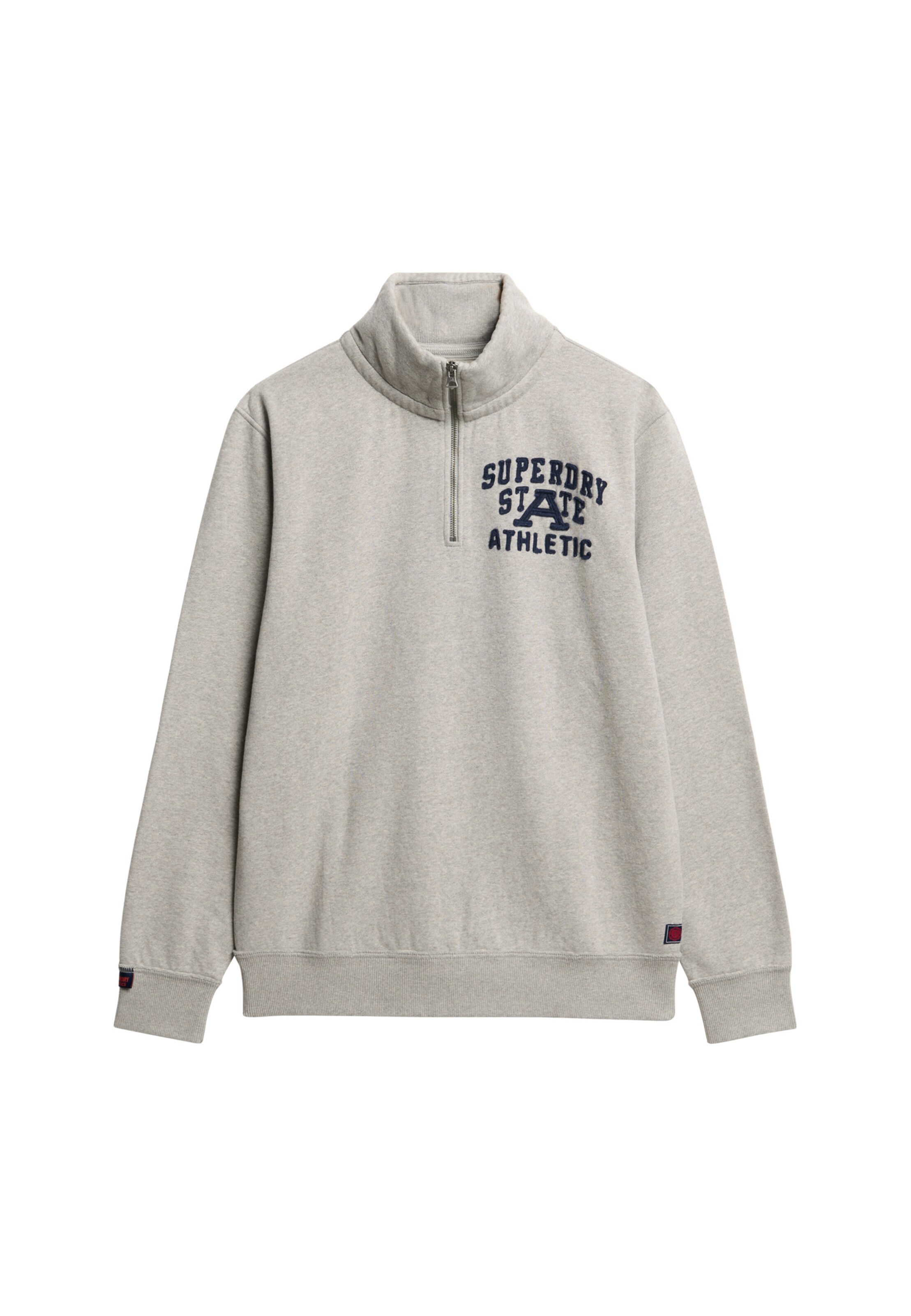Superdry Sweatshirt 'Vintage Athletic' in Grijs: voorkant