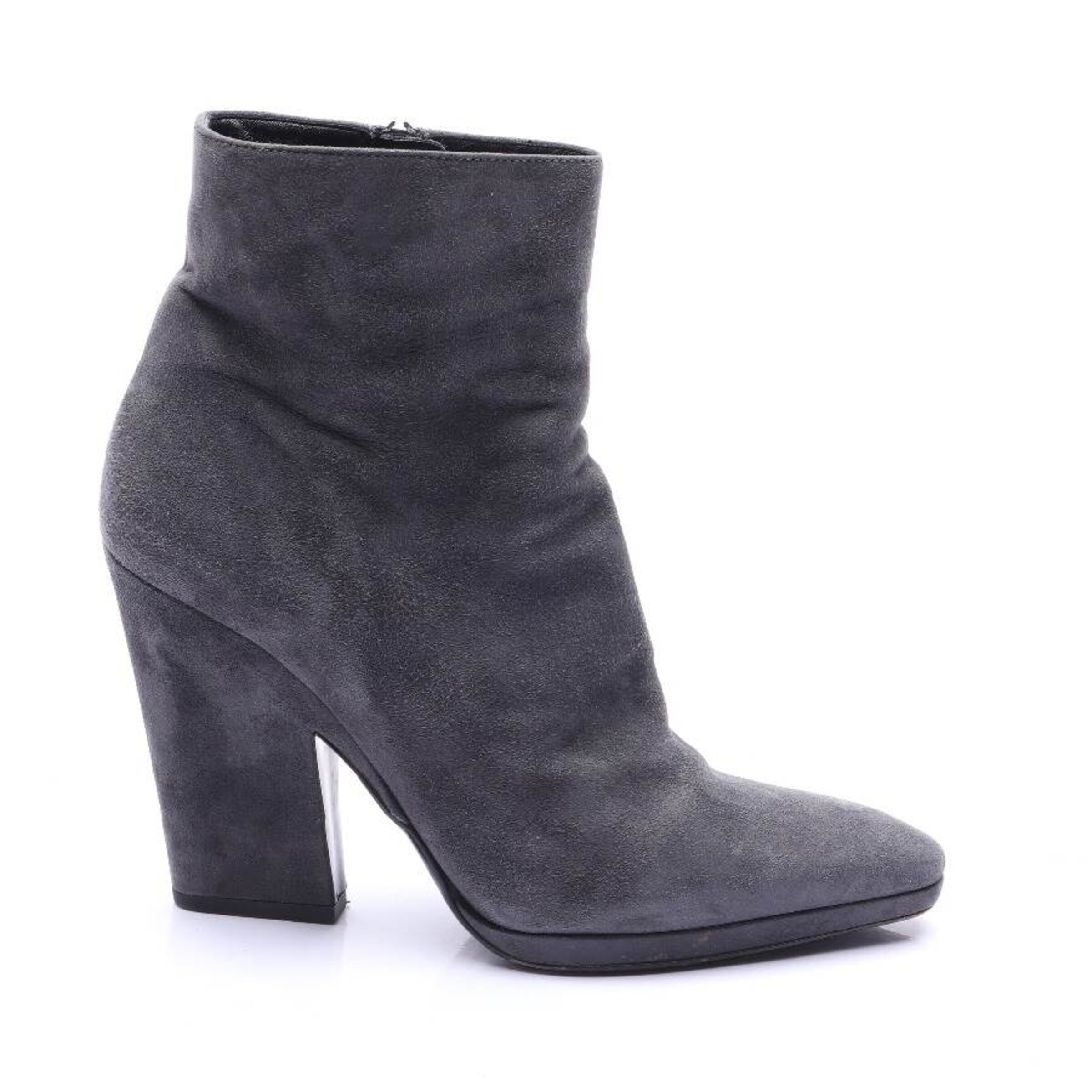 PRADA Stiefeletten 38,5 in Grau: Vorderseite