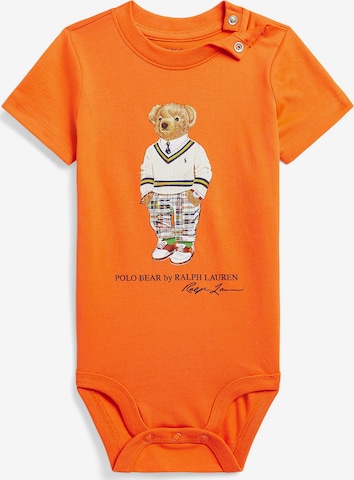 Polo Ralph Lauren Бебешки гащеризони/боди в оранжево: отпред