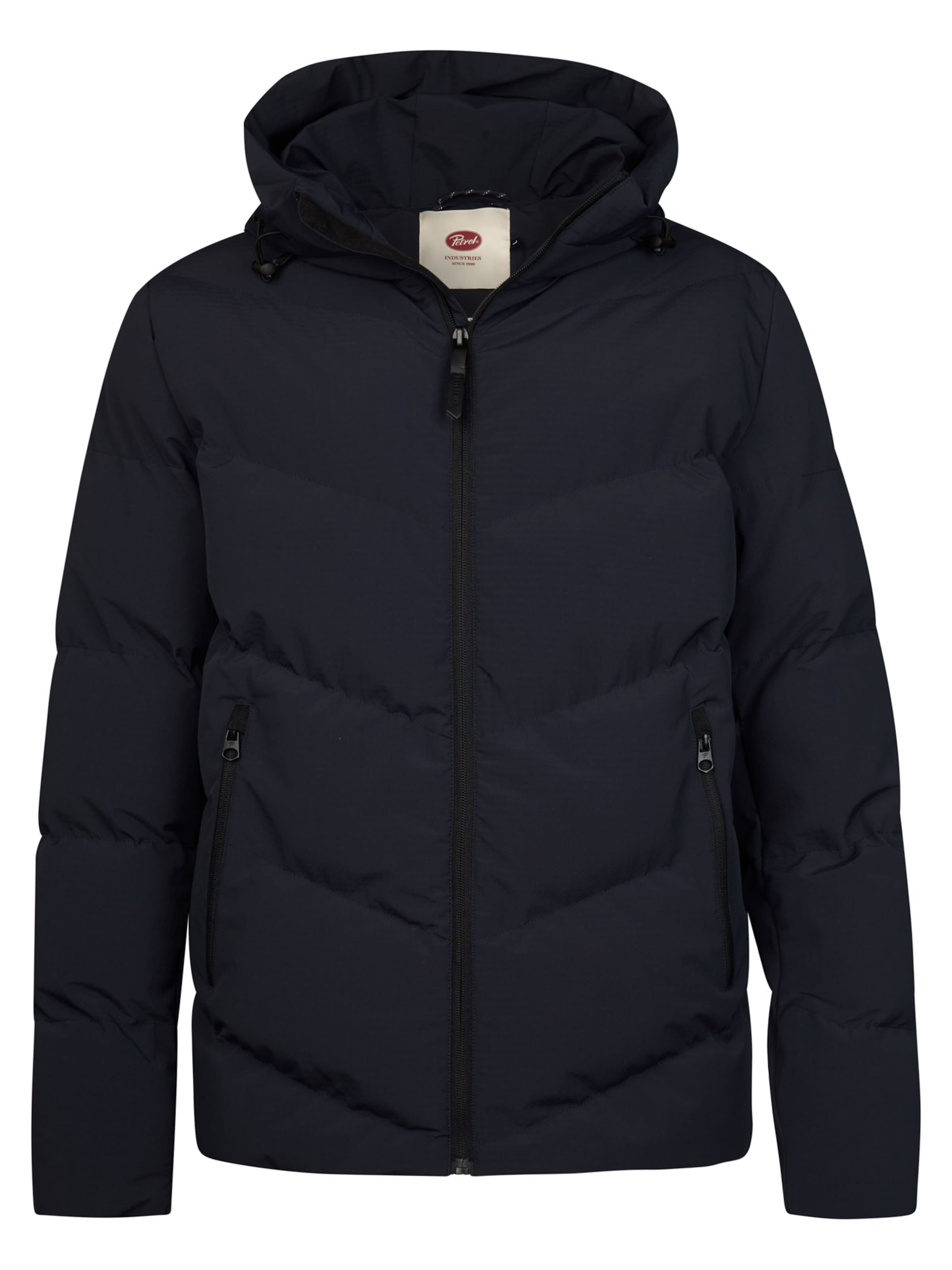 Petrol Industries Winterjas in Blauw: voorkant