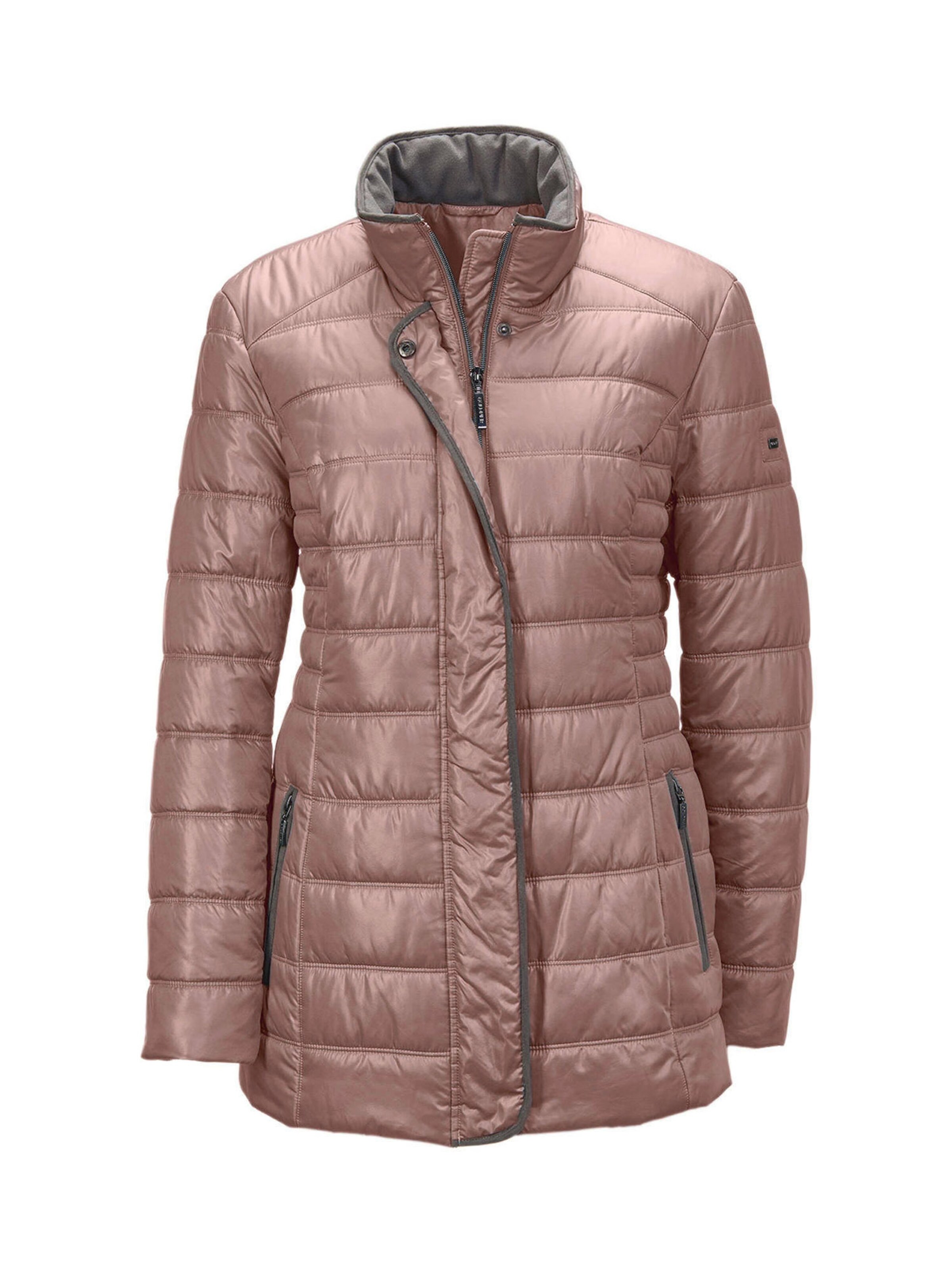 Goldner Winterjacke in Lila: Vorderseite