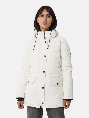 CASH-MERE.CH Winter parka in White: front