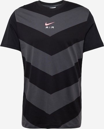 Nike Sportswear T-Shirt 'AIR' in Schwarz: predná strana