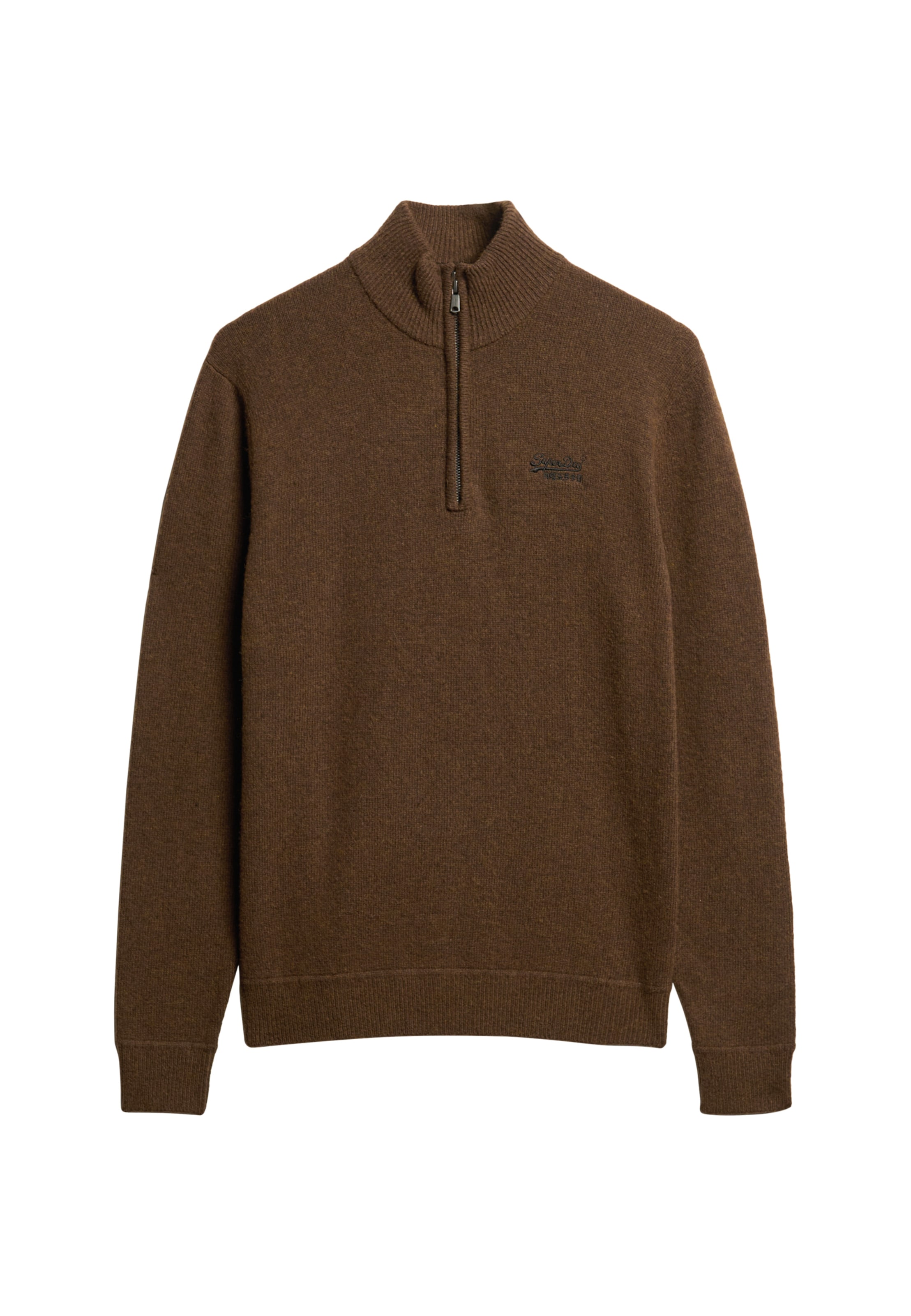 Superdry Trui 'Essential' in Bruin: voorkant