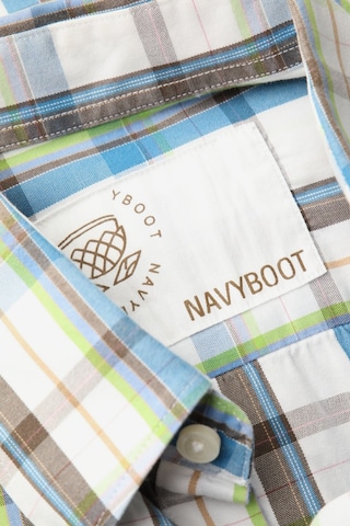 Navyboot Button-down-Hemd L in Weiß