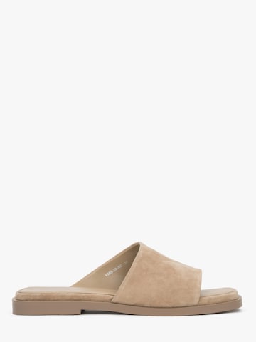 Estro Sandale '385-28' in Beige: Vorderseite