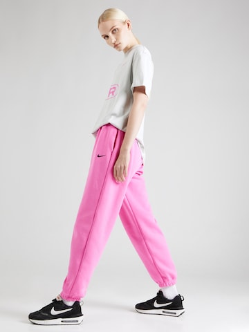 Effilé Pantalon 'PHOENIX FLEECE' Nike Sportswear en rose