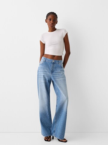 Wide leg Jeans di Bershka in blu
