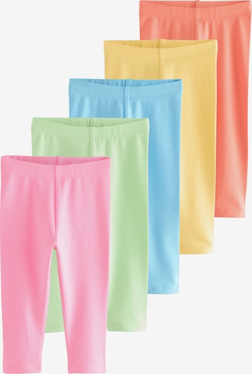 Next Legingi, krāsa - debeszils / dzeltens / gaiši zaļš / gaiši rozā / gaiši sarkans, Preces skats