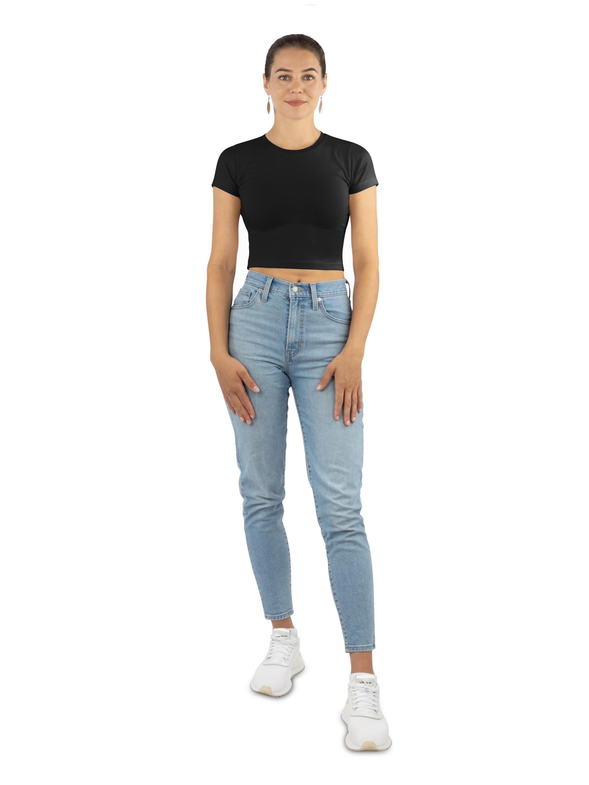 Janice Shirt 'Nerano' in Zwart