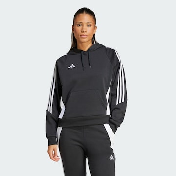 ADIDAS PERFORMANCE Sportsweatshirt 'Tiro 24' in Schwarz: predná strana