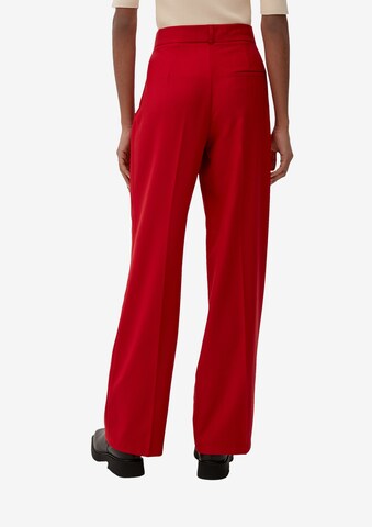 Wide Leg Pantalon à plis s.Oliver BLACK LABEL en rouge