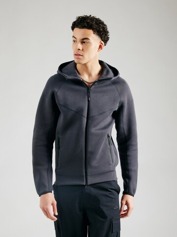 Giacca di felpa 'TCH FLC' di Nike Sportswear in grigio: frontale