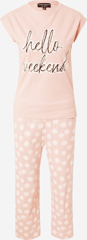 Dorothy Perkins Pyjama 'Hello Weekend' värissä vaaleanpunainen: edessä