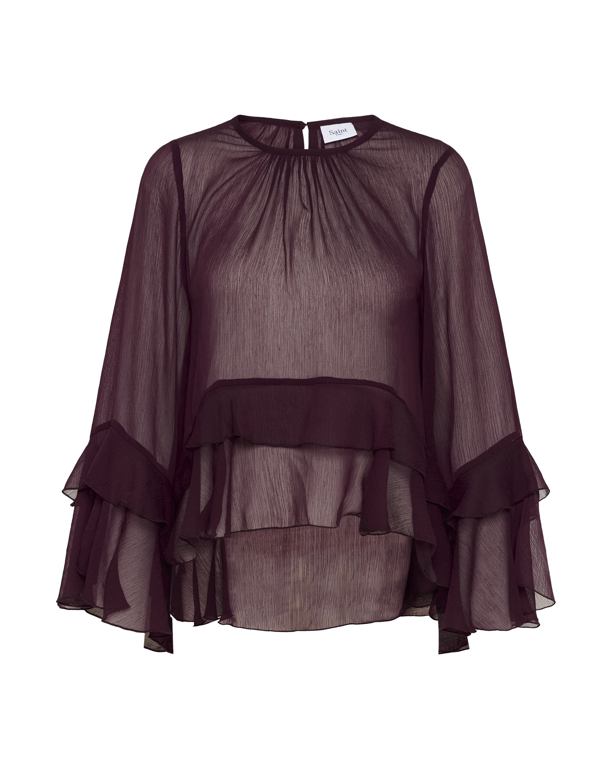SAINT TROPEZ Blouse 'SZMazelle' in Wine red, Item view