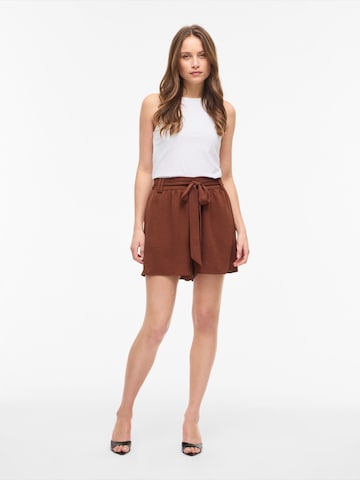 Wide Leg Pantalon 'VIRELLA' VILA en marron
